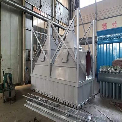 시멘트 공장의 큰 실로의 꼭대기에 800kg 가구 먼지 수집기