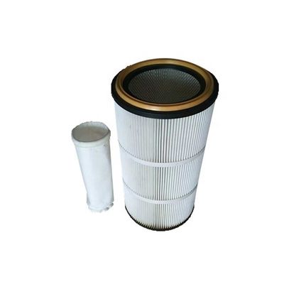 215mm 내부 지름 폴리에스터 섬유 산업 공기 먼지 수집기 필터 카트리지는