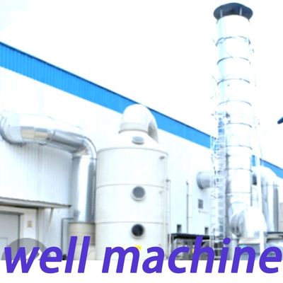 7.5 KW 팬 전력 화학 폐기물 가스 정화 재료 FRP 녹색 흡수 타워