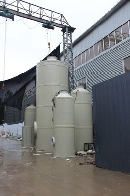탄소 강철 산업 흡수 타워에서 CO2 처리를 위한 5kw 펌프 전력 습기 스크러버